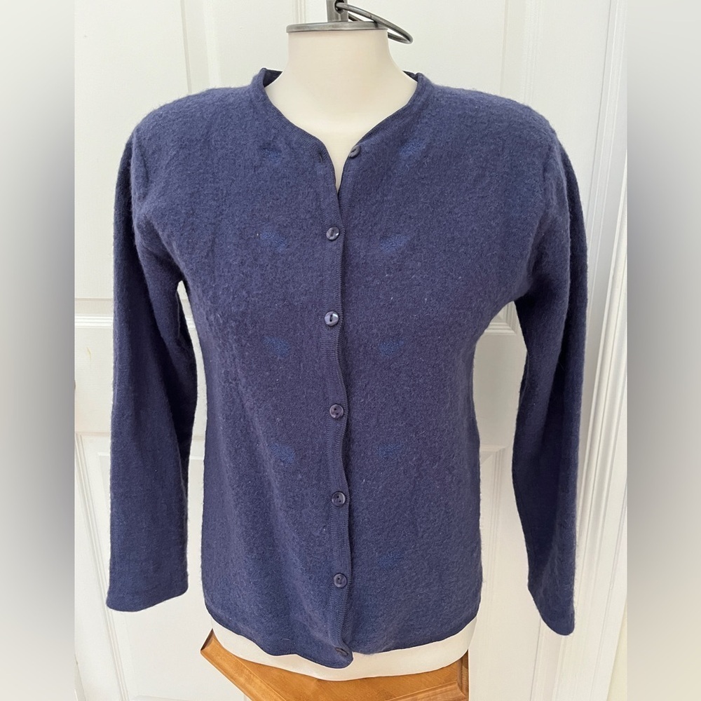 Essentials by Koret wool blend cardigan sweater size medium